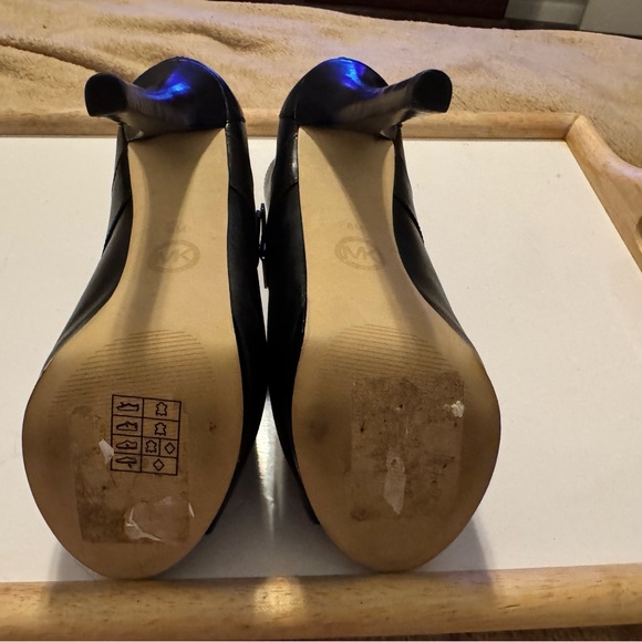 Black Michael Kors Peep Toe Bootie - Picture 9 of 10